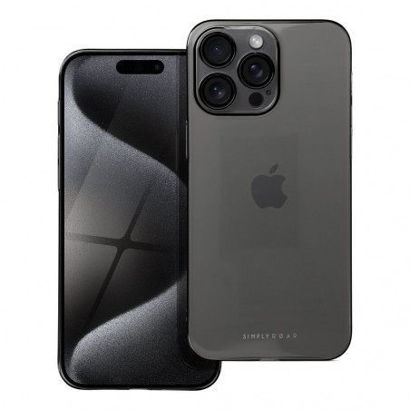 Kryt Roar Pure Simple Fit na Apple iPhone 15 Pro Max Čierny