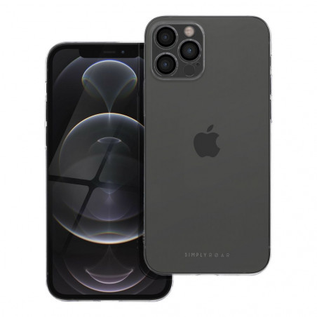 Kryt Roar Pure Simple Fit na Apple iPhone 12 Pro Transparentný