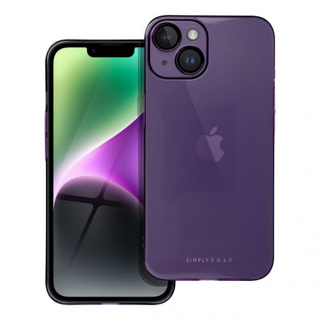 Kryt Roar Pure Simple Fit na Apple iPhone 14 Fialový (Purple)