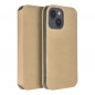 Peňaženkové puzdro Dual Pocket book na Samsung Galaxy S23 FE Zlatý
