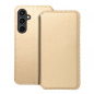 Peňaženkové puzdro Dual Pocket book na Samsung Galaxy S23 FE Zlatý