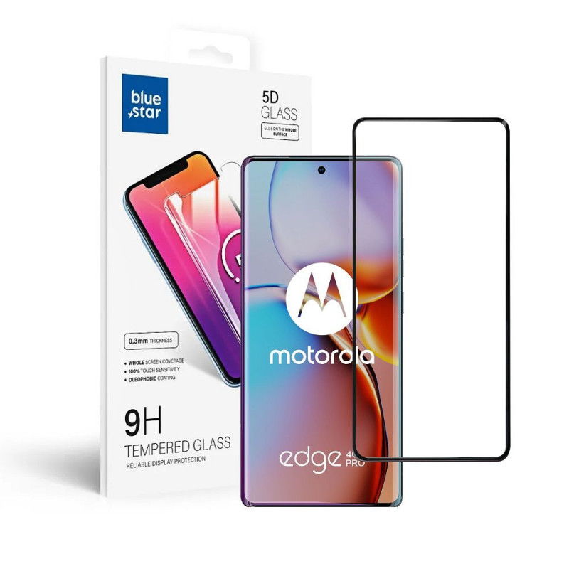 Ochranné sklo Blue Star 9H na Motorola Edge 40 Pro 5G Transparentný