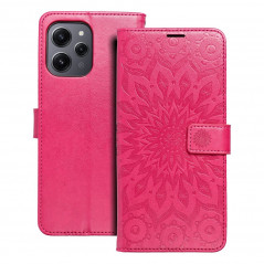 Peňaženkové puzdro MEZZO Book na XIAOMI Redmi 12 Mandala Purpurový