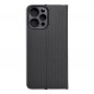 Peňaženkové puzdro LUNA Book Carbon na XIAOMI Redmi 12 Uhlíkové vlákno, Elegant  Čierny
