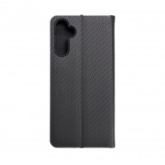 Peňaženkové puzdro LUNA Book Carbon na Samsung Galaxy A14 5G Uhlíkové vlákno, Elegant  Čierny