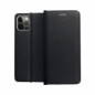 Peňaženkové puzdro LUNA Book Carbon na Samsung Galaxy A34 Uhlíkové vlákno, Elegant  Čierny