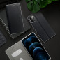 Peňaženkové puzdro LUNA Book Carbon na Samsung Galaxy A34 Uhlíkové vlákno, Elegant  Čierny