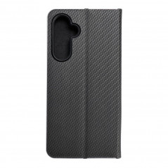 Peňaženkové puzdro LUNA Book Carbon na Samsung Galaxy A54 Uhlíkové vlákno, Elegant  Čierny