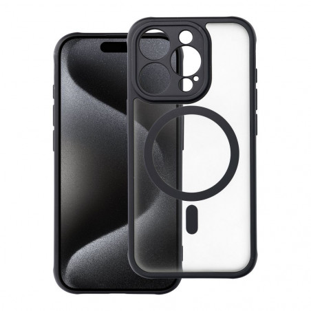 Kryt Matte Mag Cove na Apple iPhone 15 Pro MagSAFE Čierny