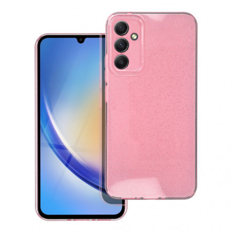 Kryt CLEAR 2mm BLINK na Samsung Galaxy A34 Ružový