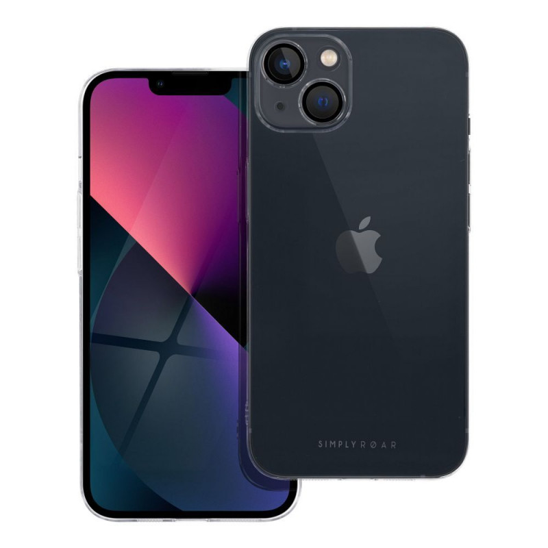 Kryt Roar Pure Simple Fit  na Apple iPhone 13 Transparentný
