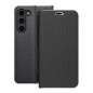 Peňaženkové puzdro LUNA Book Carbon na Samsung Galaxy S23 Plus 5G Uhlíkové vlákno, Elegant  Čierny