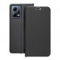 Peňaženkové puzdro LUNA Book Carbon na XIAOMI Redmi Note 12 5G Uhlíkové vlákno, Elegant  Čierny