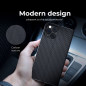 Peňaženkové puzdro LUNA Book Carbon na XIAOMI Redmi Note 12 Pro Plus 5G Uhlíkové vlákno, Elegant  Čierny