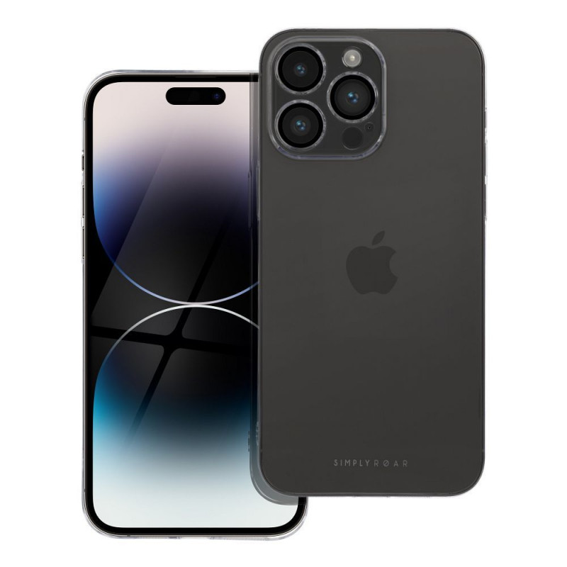Kryt Roar Pure Simple Fit  na Apple iPhone 14 Pro Max Transparentný