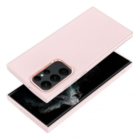 Kryt FRAME na Samsung Galaxy S22 Ultra Elegant Púdrovo ružový