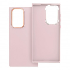 Kryt FRAME na Samsung Galaxy S22 Ultra Elegant  Púdrovo ružový