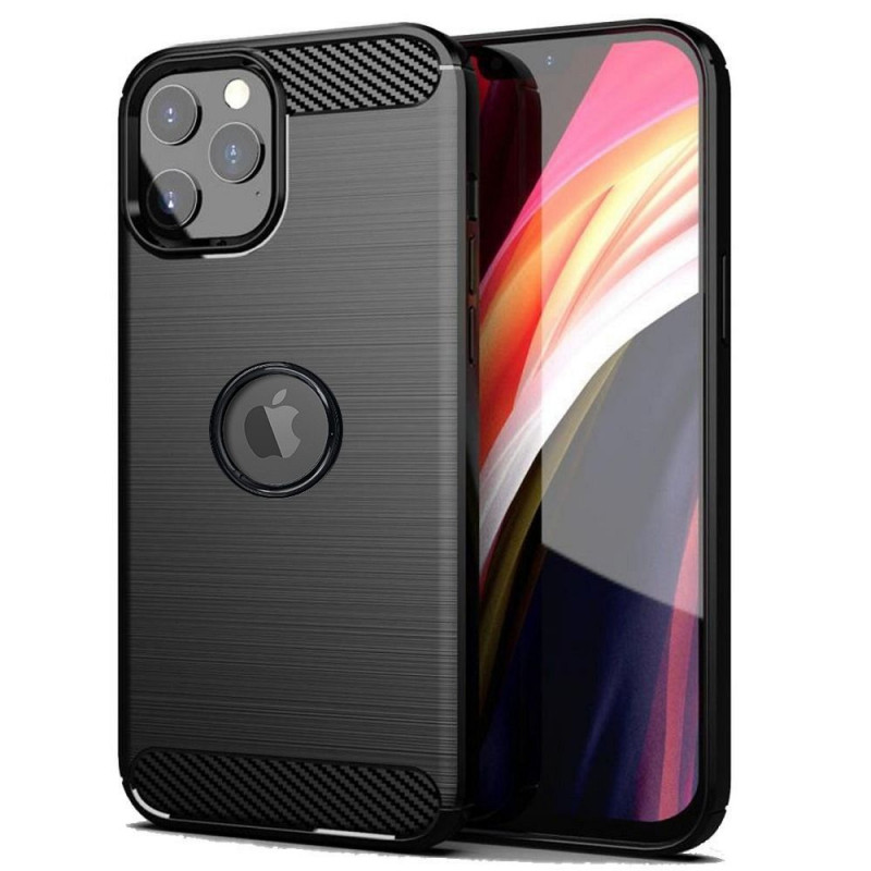 Kryt Carbon na Apple iPhone 12 Pro Max Elegant  Čierny