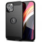 Kryt Carbon na Apple iPhone 12 Pro Max Elegant  Čierny