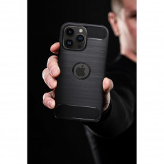Kryt Carbon na Apple iPhone 12 Pro Max Elegant  Čierny