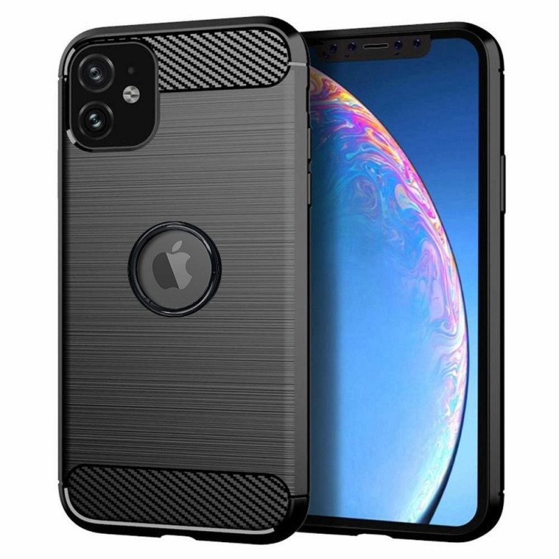 Kryt Carbon na Apple iPhone 12 mini Elegant  Čierny
