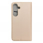 Peňaženkové puzdro Smart Case Book na Samsung Galaxy S24 Zlatý