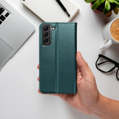 Peňaženkové puzdro Smart Magneto book na Samsung Galaxy S24 ULTRA Tmavo zelený