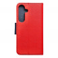 Peňaženkové puzdro Fancy Book na Samsung Galaxy S24 Červený / Námornícka modrá