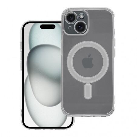 Kryt Clear Mag Cover na Apple iPhone 15 MagSAFE Transparentný