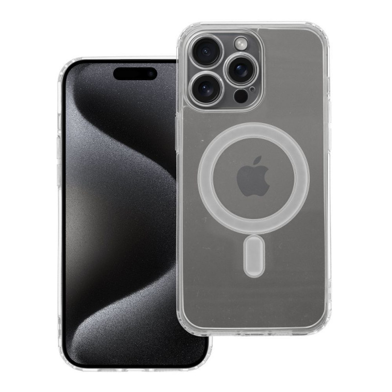 Kryt Clear Mag Cover na Apple iPhone 15 Pro Max MagSAFE  Transparentný