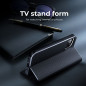 Peňaženkové puzdro LUNA Book Carbon na Samsung Galaxy S24 ULTRA Uhlíkové vlákno, Elegant  Čierny