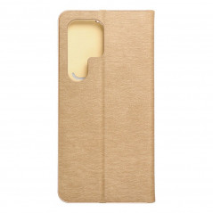 Peňaženkové puzdro LUNA Book Gold na Samsung Galaxy S24 ULTRA Elegant  Zlatý