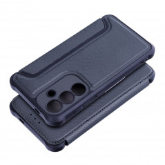 Peňaženkové puzdro Razor Book na Samsung Galaxy S24 Uhlíkové vlákno, Karbónový vzor  Modrý