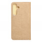Peňaženkové puzdro LUNA Book Gold na Samsung Galaxy S24 Elegant  Zlatý