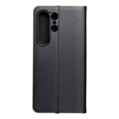 Peňaženkové puzdro LUNA Book Gold na Samsung Galaxy S24 ULTRA Elegant  Čierny