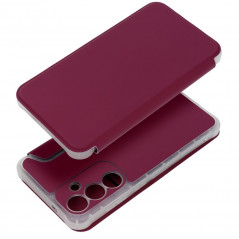 Peňaženkové puzdro Piano Book na Samsung Galaxy S24 PLUS Purpurový