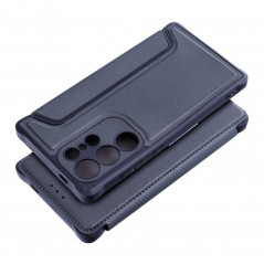 Peňaženkové puzdro Razor Book na Samsung Galaxy S24 ULTRA Uhlíkové vlákno, Karbónový vzor  Modrý