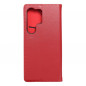 Peňaženkové puzdro Leather case SMART PRO na Samsung Galaxy S24 ULTRA Elegant  Vinovo červený