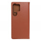Peňaženkové puzdro Leather case SMART PRO na Samsung Galaxy S24 ULTRA Elegant  Hnedý