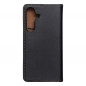 Peňaženkové puzdro Leather case SMART PRO na Samsung Galaxy S24 Elegant  Čierny