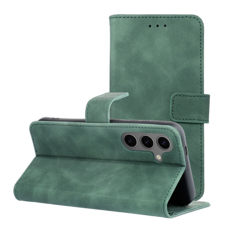 Peňaženkové puzdro TENDER Book na Samsung Galaxy S24 Zelený