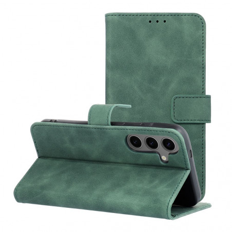 Peňaženkové puzdro TENDER Book na Samsung Galaxy S24 PLUS Zelený