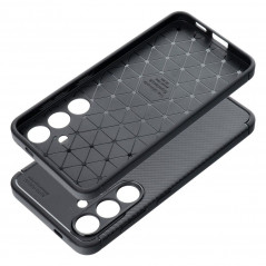 Kryt Carbon premium na Samsung Galaxy S24 Elegant  Čierny