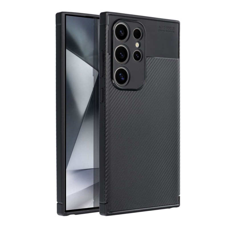 Kryt Carbon premium na Samsung Galaxy S24 ULTRA Elegant  Čierny