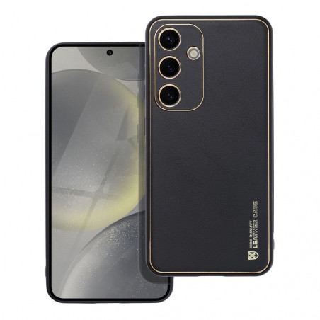 Kryt Leather na Samsung Galaxy S24 Čierny