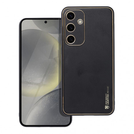 Kryt Leather na Samsung Galaxy S24 PLUS Čierny