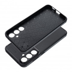 Kryt Carbon premium na Samsung Galaxy S23 FE Elegant  Čierny