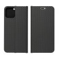 Peňaženkové puzdro LUNA Book Carbon na Samsung Galaxy A35 Uhlíkové vlákno, Elegant  Čierny