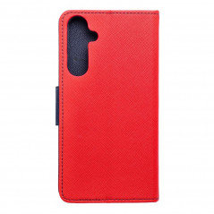 Peňaženkové puzdro Fancy Book na Samsung Galaxy A35 Červený / Námornícka modrá