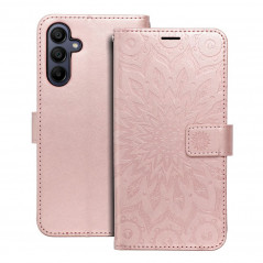 Peňaženkové puzdro MEZZO Book na Samsung Galaxy A15 5G Mandala  Ružovo-zlatý